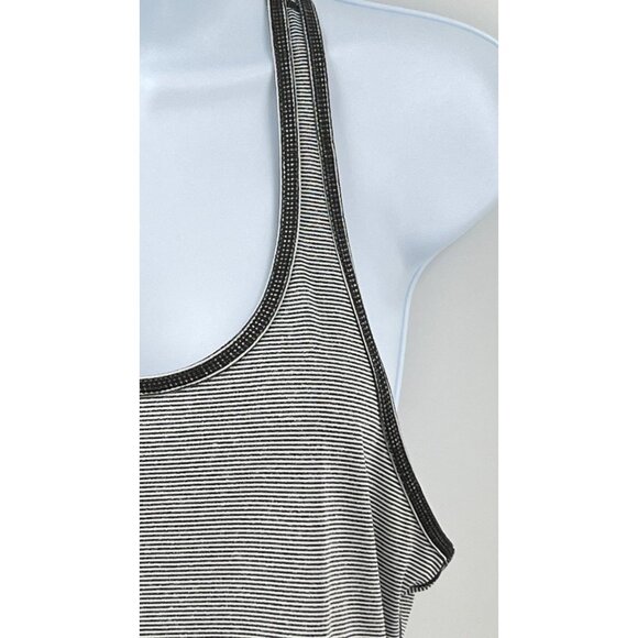 Z by Zella Women's Racerback Tank Grey Stripe Size M medium Workout Athletic - Picture 4 of 9